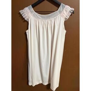 Women’s Vintage Fischer Nightgown with Ruffle Lace Trim Collar